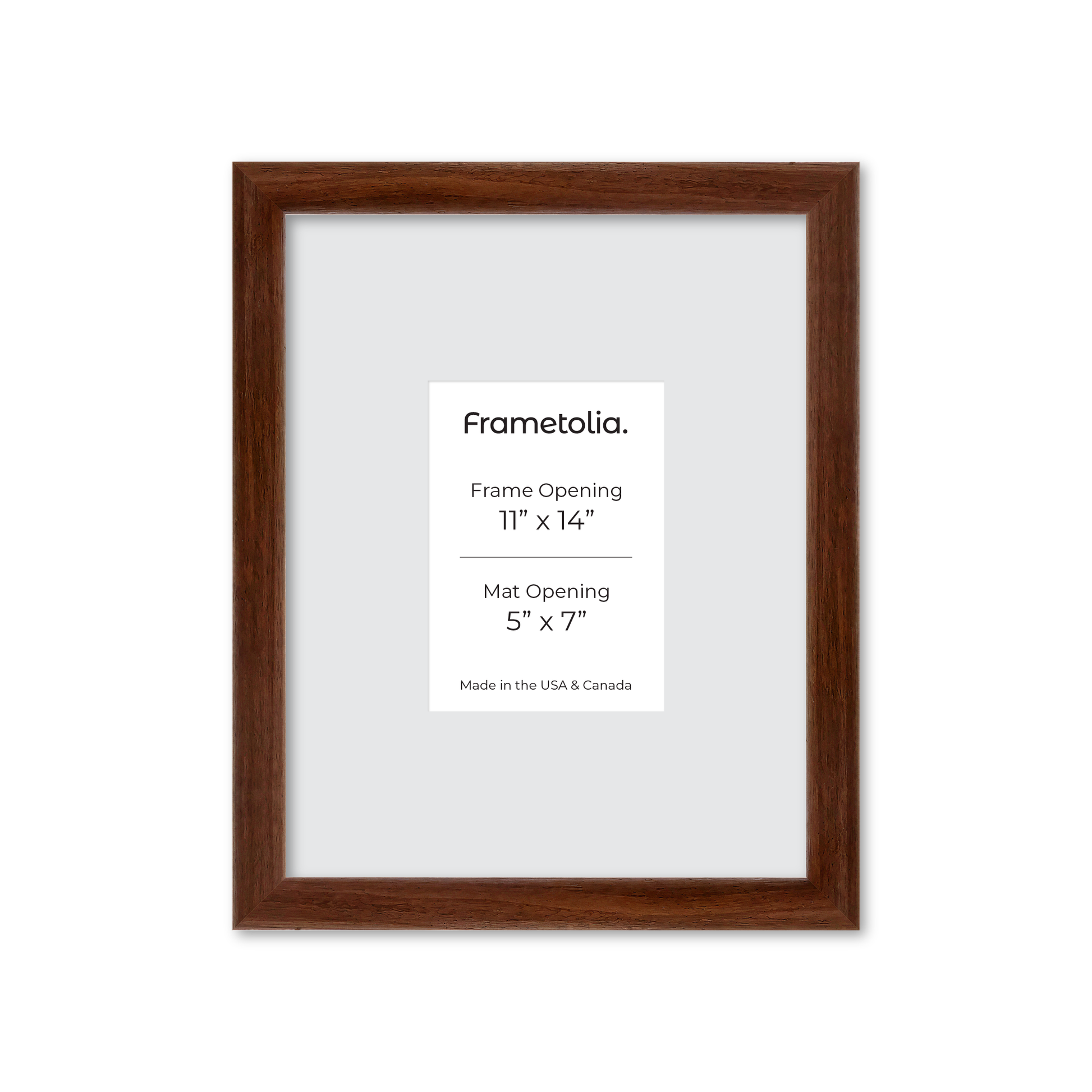 11" x 14" Dark Walnut Hudson Wall Frame