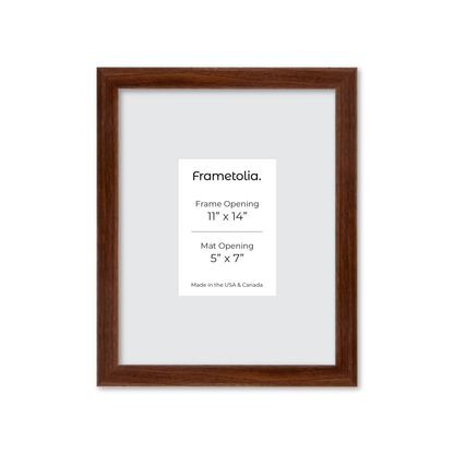 11" x 14" Dark Walnut Hudson Wall Frame