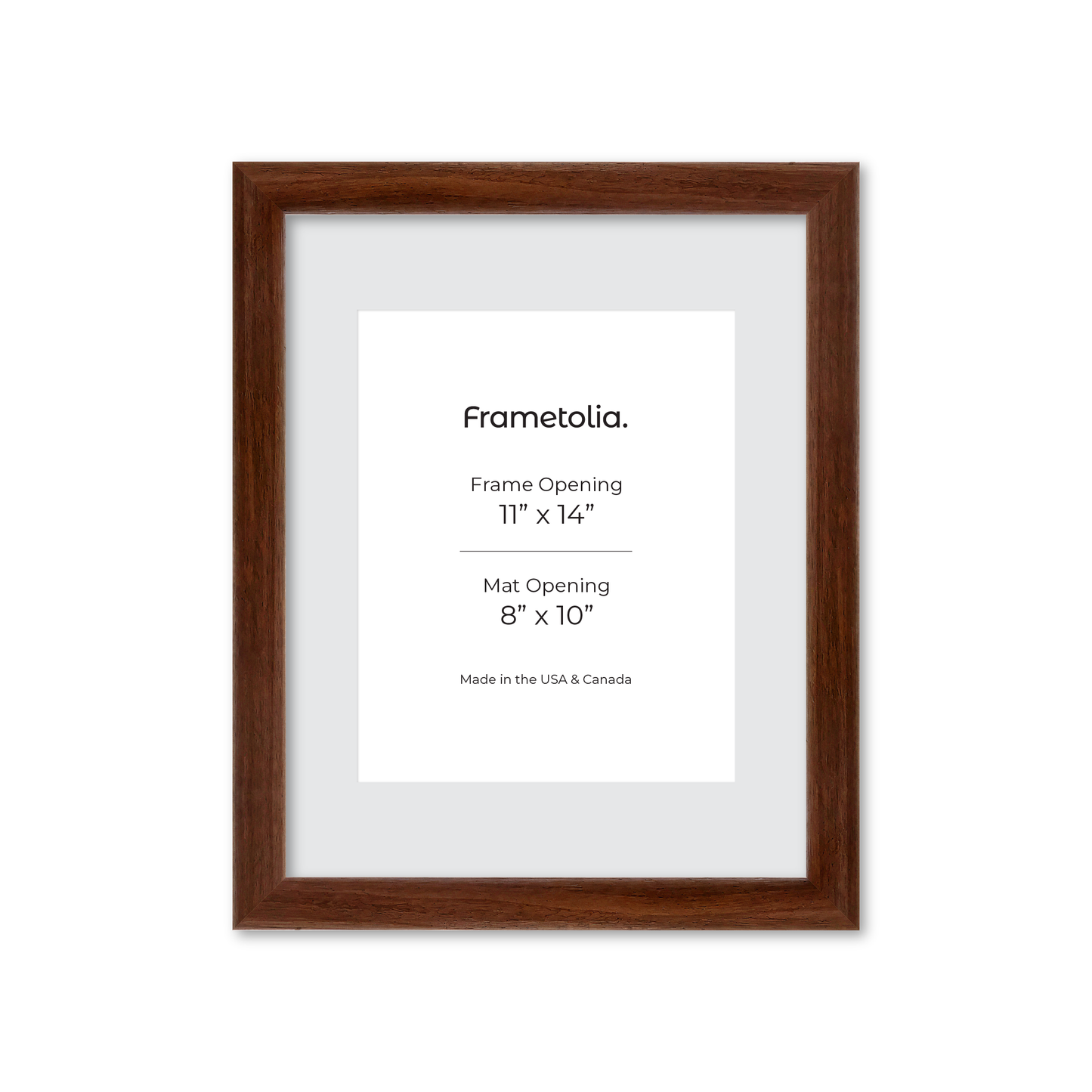 11" x 14" Dark Walnut Hudson Wall Frame