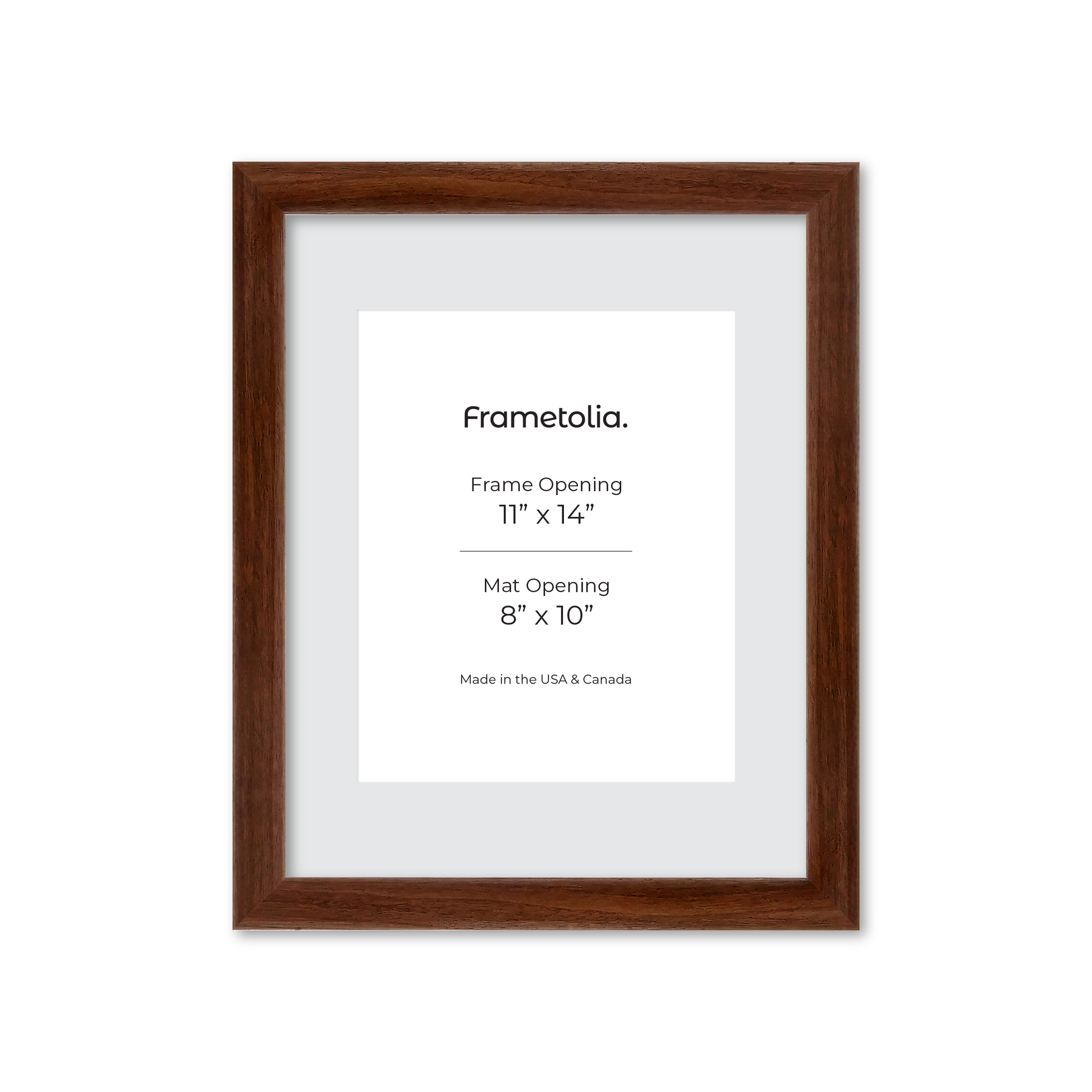 11" x 14" Dark Walnut Hudson Wall Frame