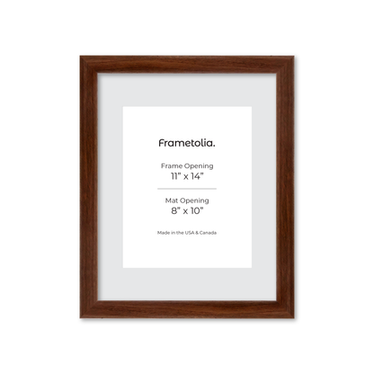 11" x 14" Dark Walnut Hudson Wall Frame