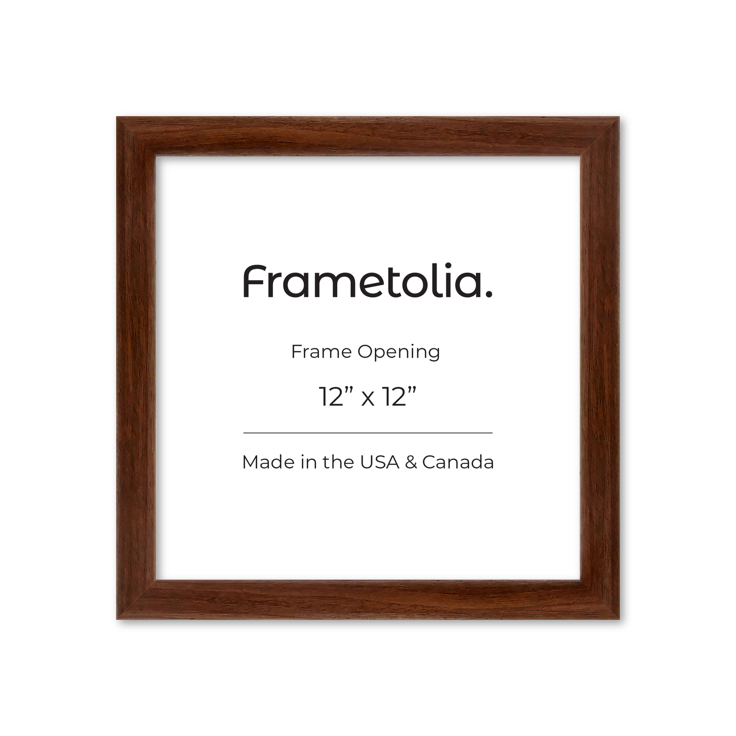 12" x 12" Dark Walnut Hudson Wall Frame