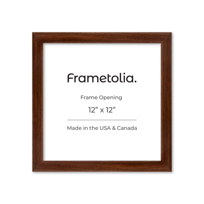 12" x 12" Dark Walnut Hudson Wall Frame