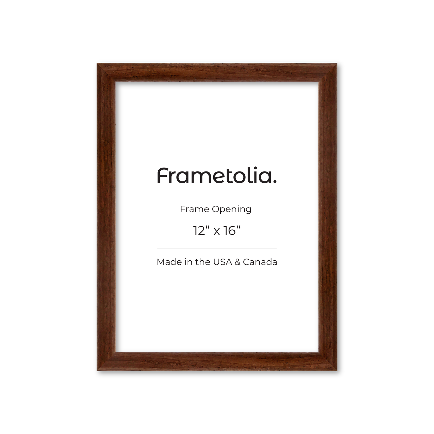 12" x 16" Dark Walnut Hudson Wall Frame