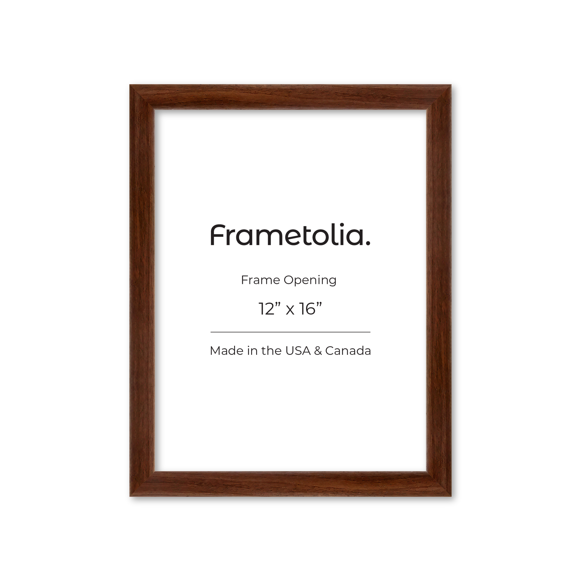 12" x 16" Dark Walnut Hudson Wall Frame