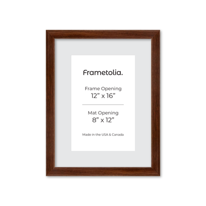 12" x 16" Dark Walnut Hudson Wall Frame
