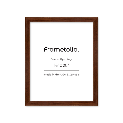 16" x 20" Dark Walnut Hudson Wall Frame