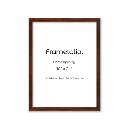 18" x 24" Dark Walnut Hudson Wall Frame