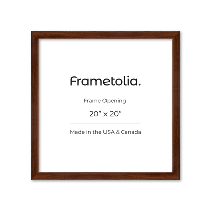 20" x 20" Dark Walnut Hudson Wall Frame