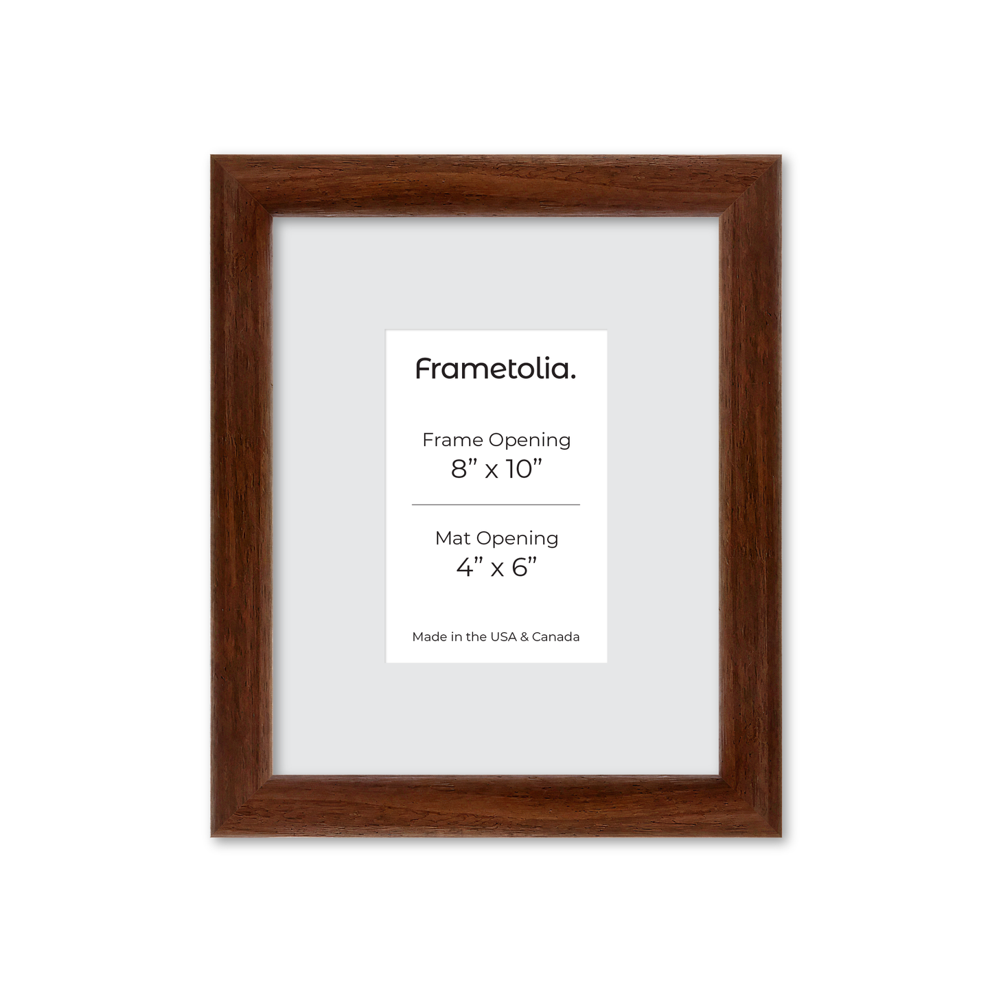 8" x 10" Dark Walnut Hudson Wall Frame
