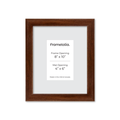 8" x 10" Dark Walnut Hudson Wall Frame