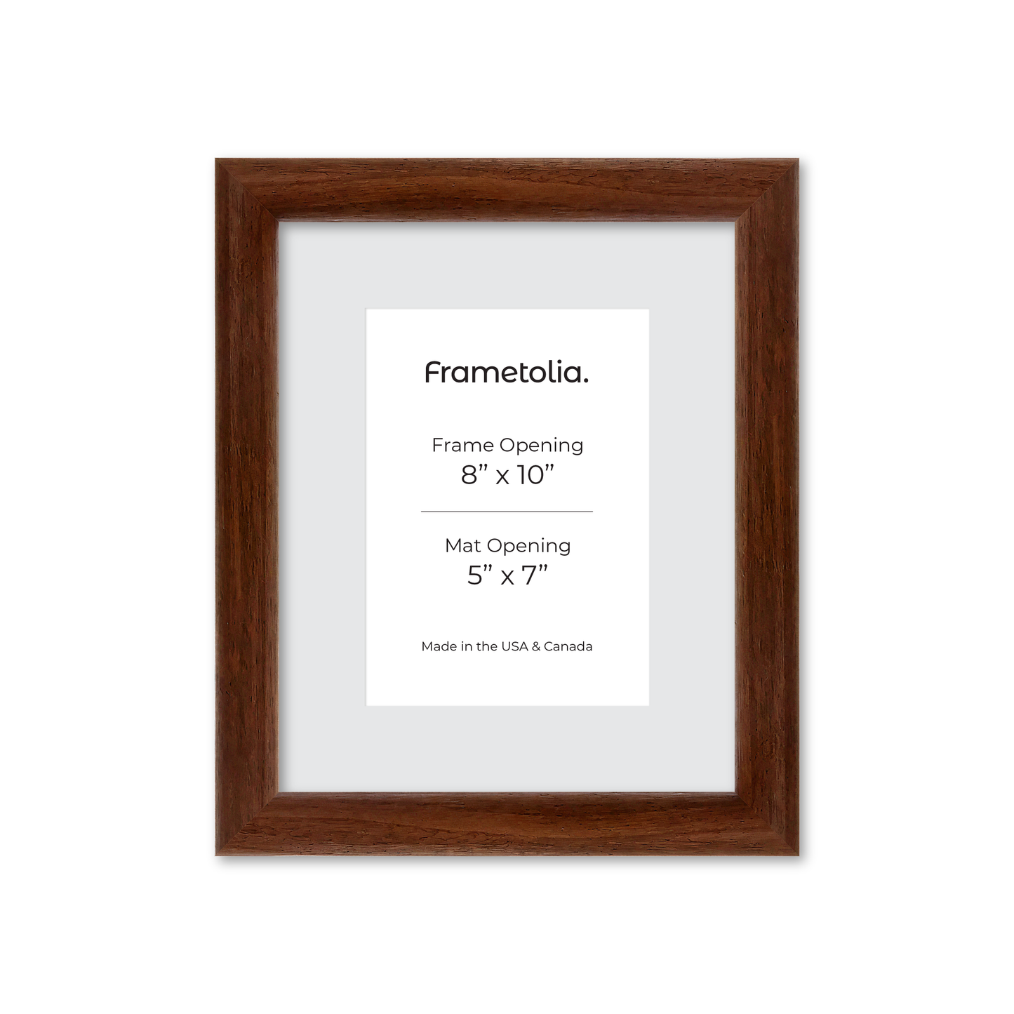 8" x 10" Dark Walnut Hudson Wall Frame