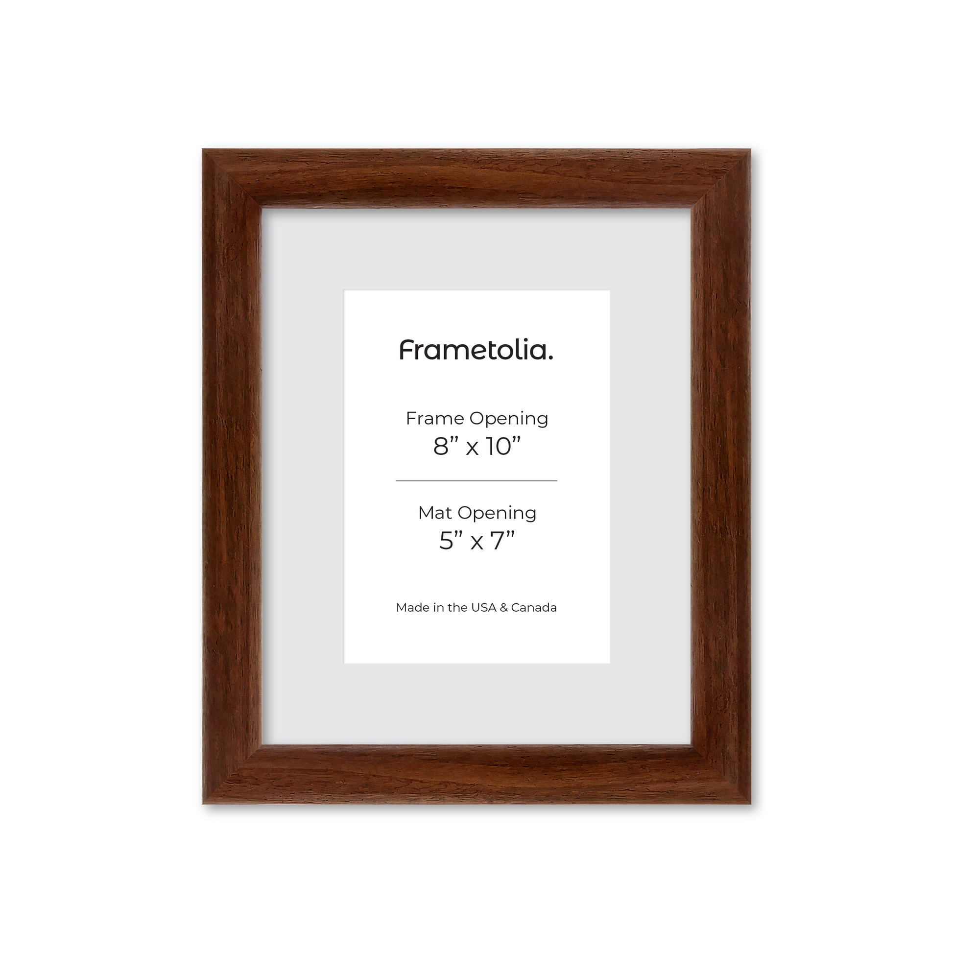 8" x 10" Dark Walnut Hudson Wall Frame
