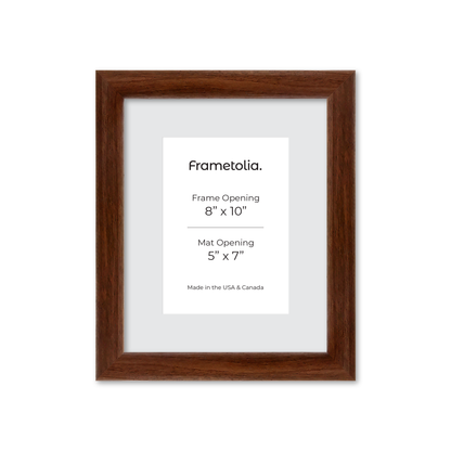 8" x 10" Dark Walnut Hudson Wall Frame