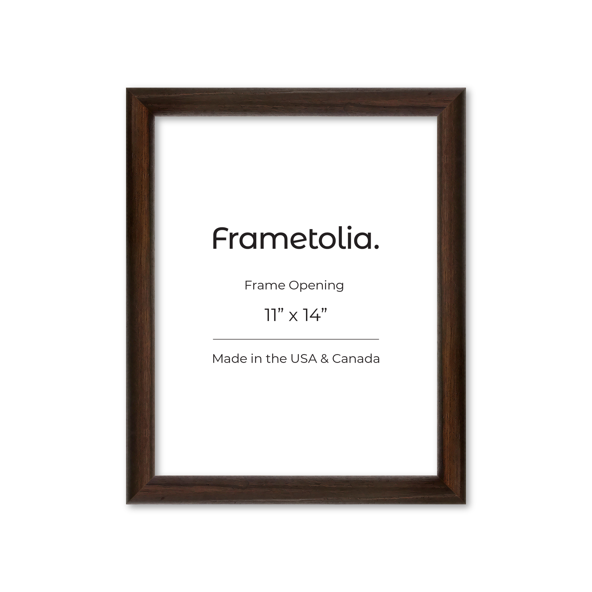11" x 14" Dark Oak Hudson Wall Frame