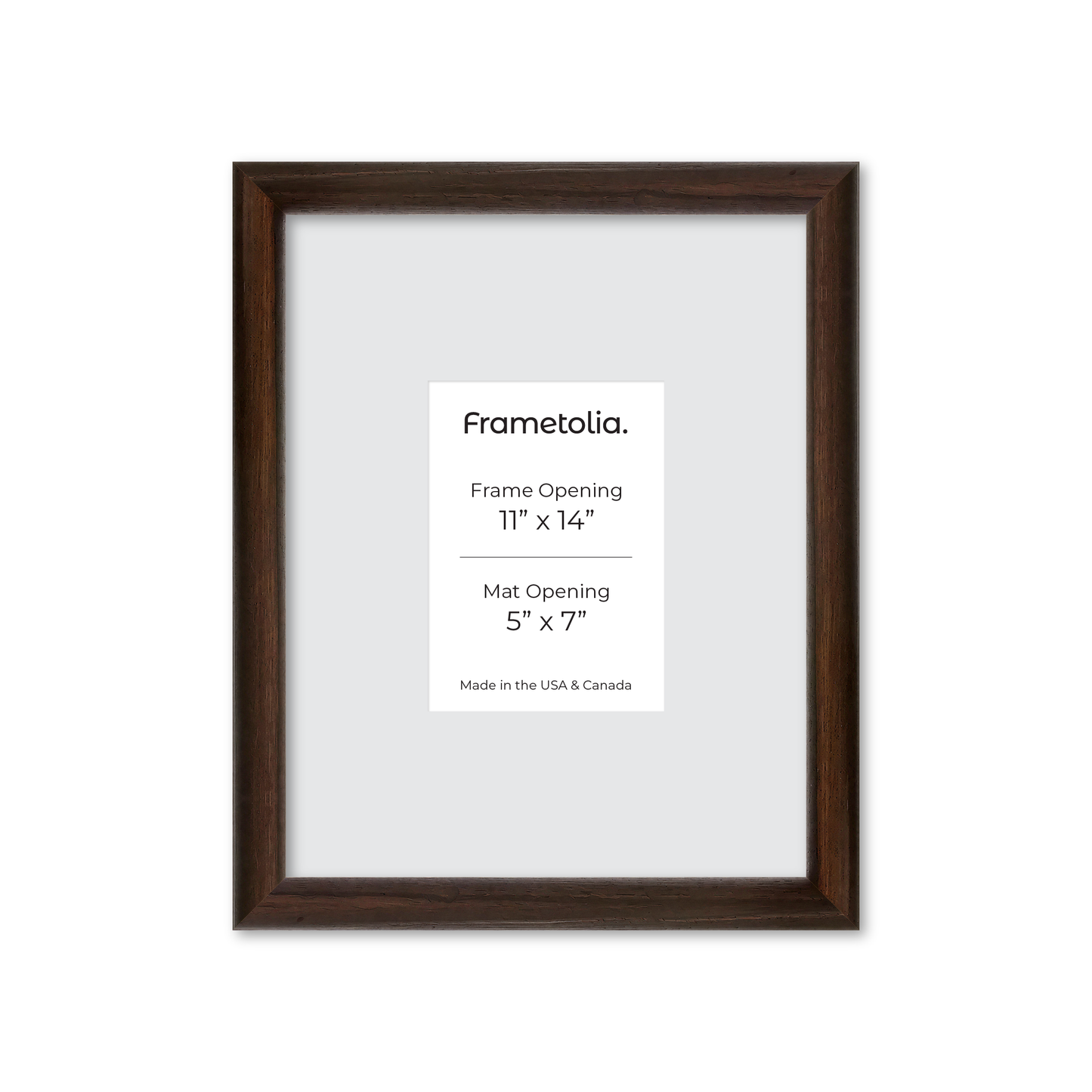 11" x 14" Dark Oak Hudson Wall Frame