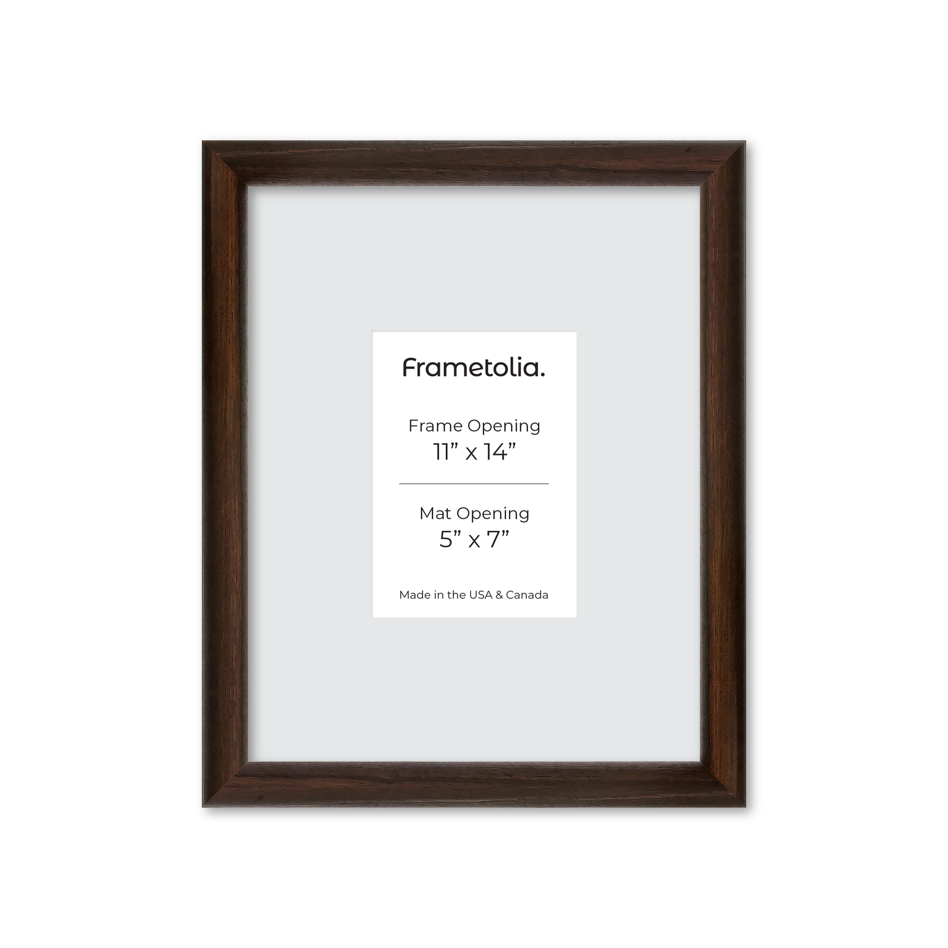 11" x 14" Dark Oak Hudson Wall Frame