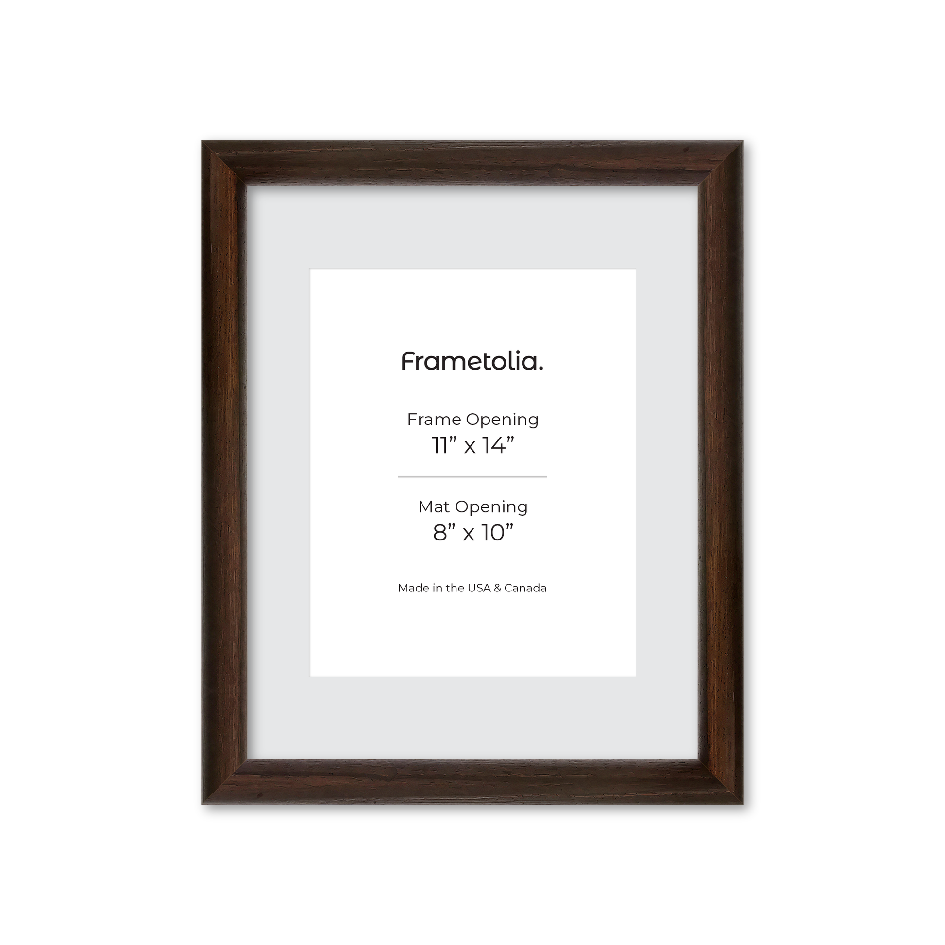 11" x 14" Dark Oak Hudson Wall Frame