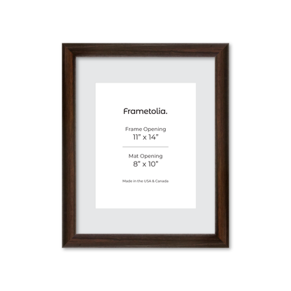 11" x 14" Dark Oak Hudson Wall Frame