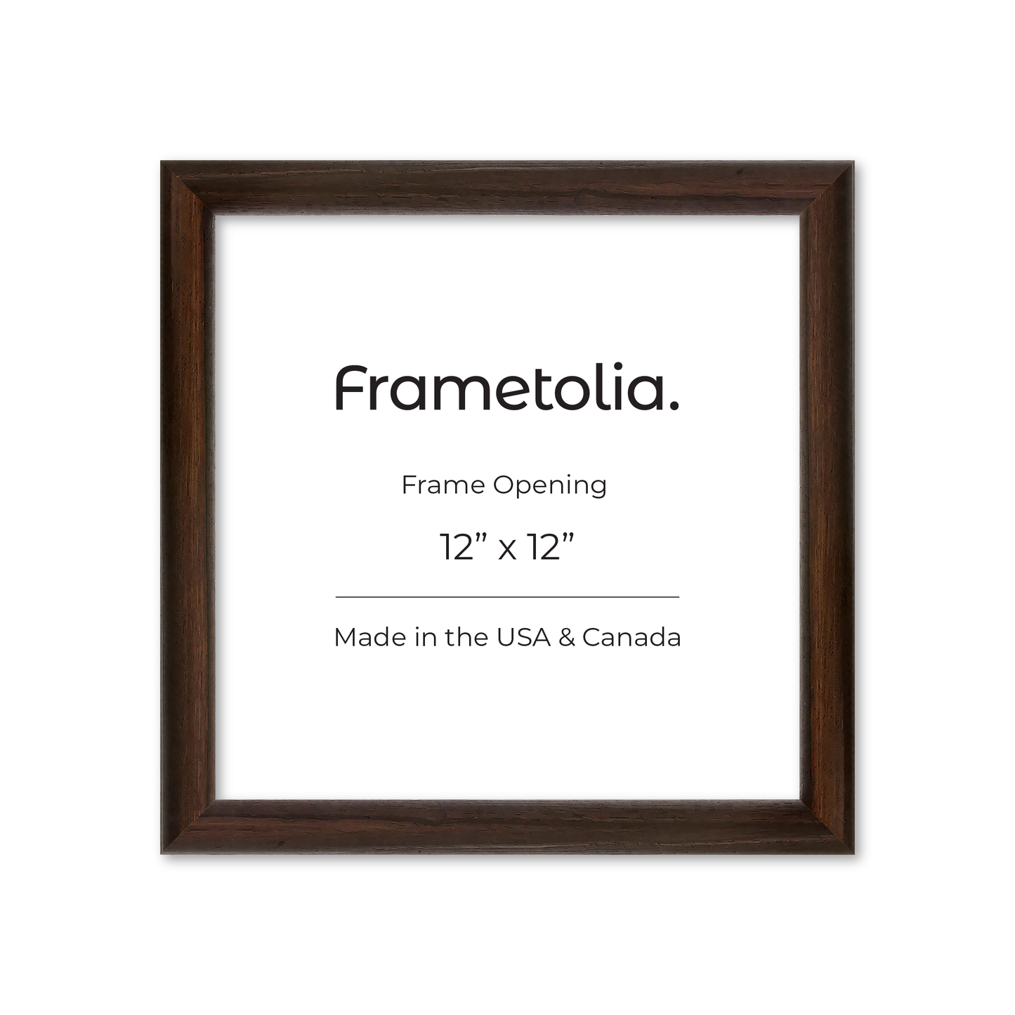 12" x 12" Dark Oak Hudson Wall Frame