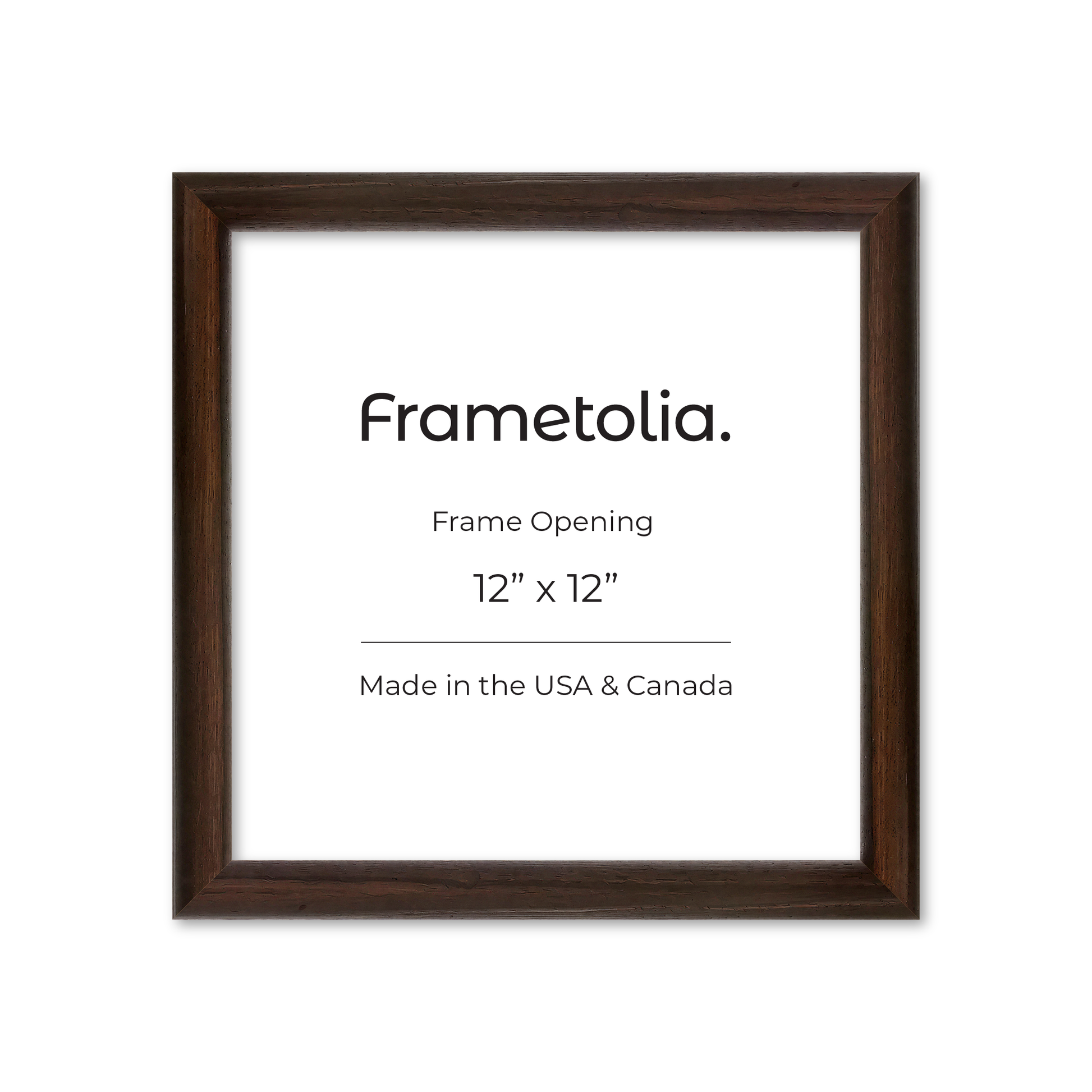 12" x 12" Dark Oak Hudson Wall Frame