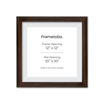 12" x 12" Dark Oak Hudson Wall Frame