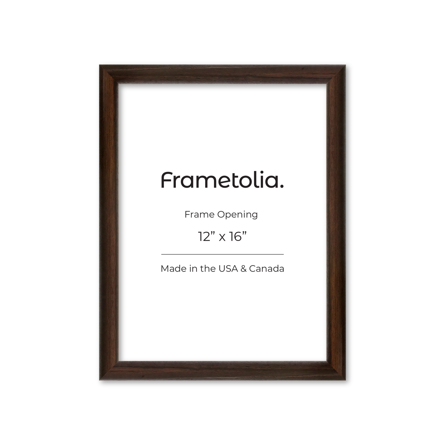 12" x 16" Dark Oak Hudson Wall Frame
