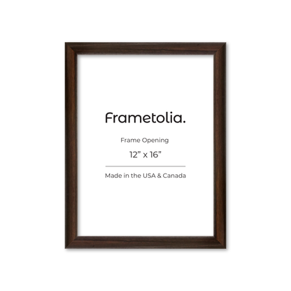 12" x 16" Dark Oak Hudson Wall Frame