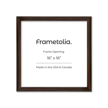 16" x 16" Dark Oak Hudson Wall Frame