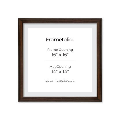 16" x 16" Dark Oak Hudson Wall Frame