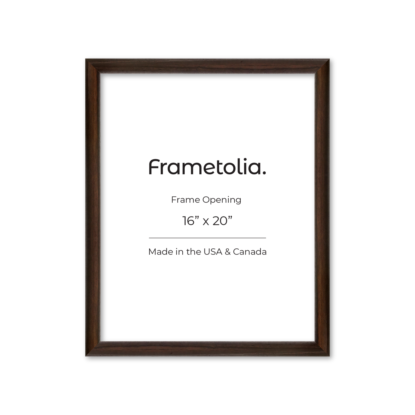 16" x 20" Dark Oak Hudson Wall Frame