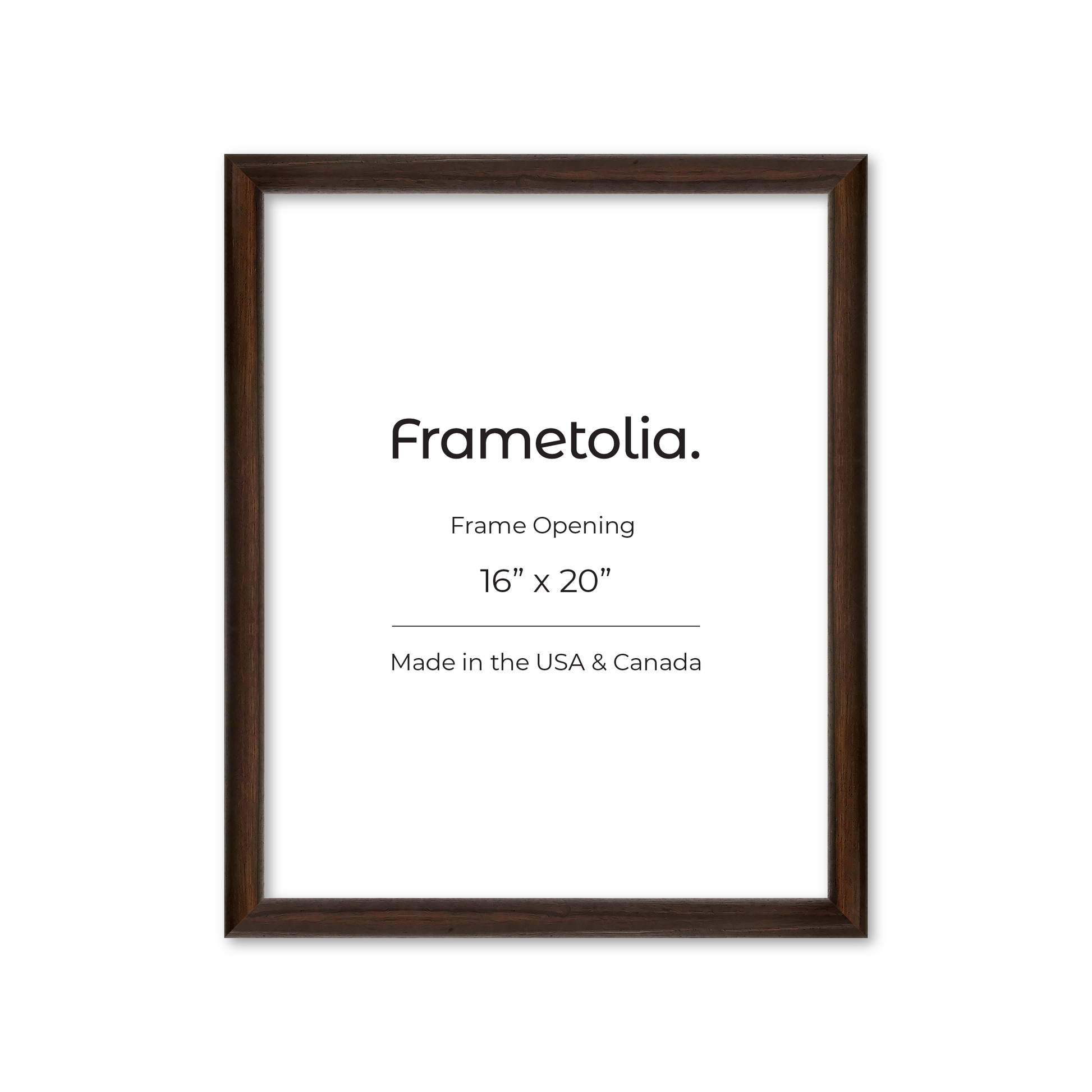 16" x 20" Dark Oak Hudson Wall Frame