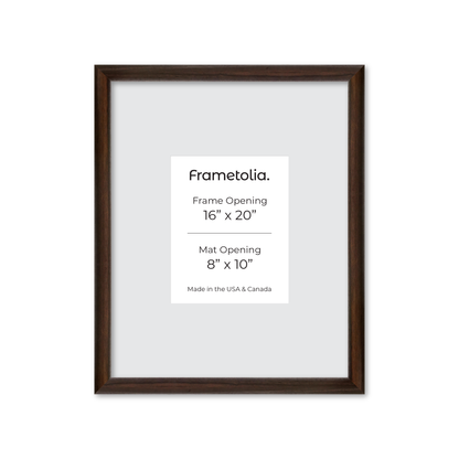 16" x 20" Dark Oak Hudson Wall Frame