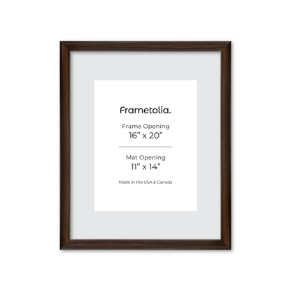 16" x 20" Dark Oak Hudson Wall Frame