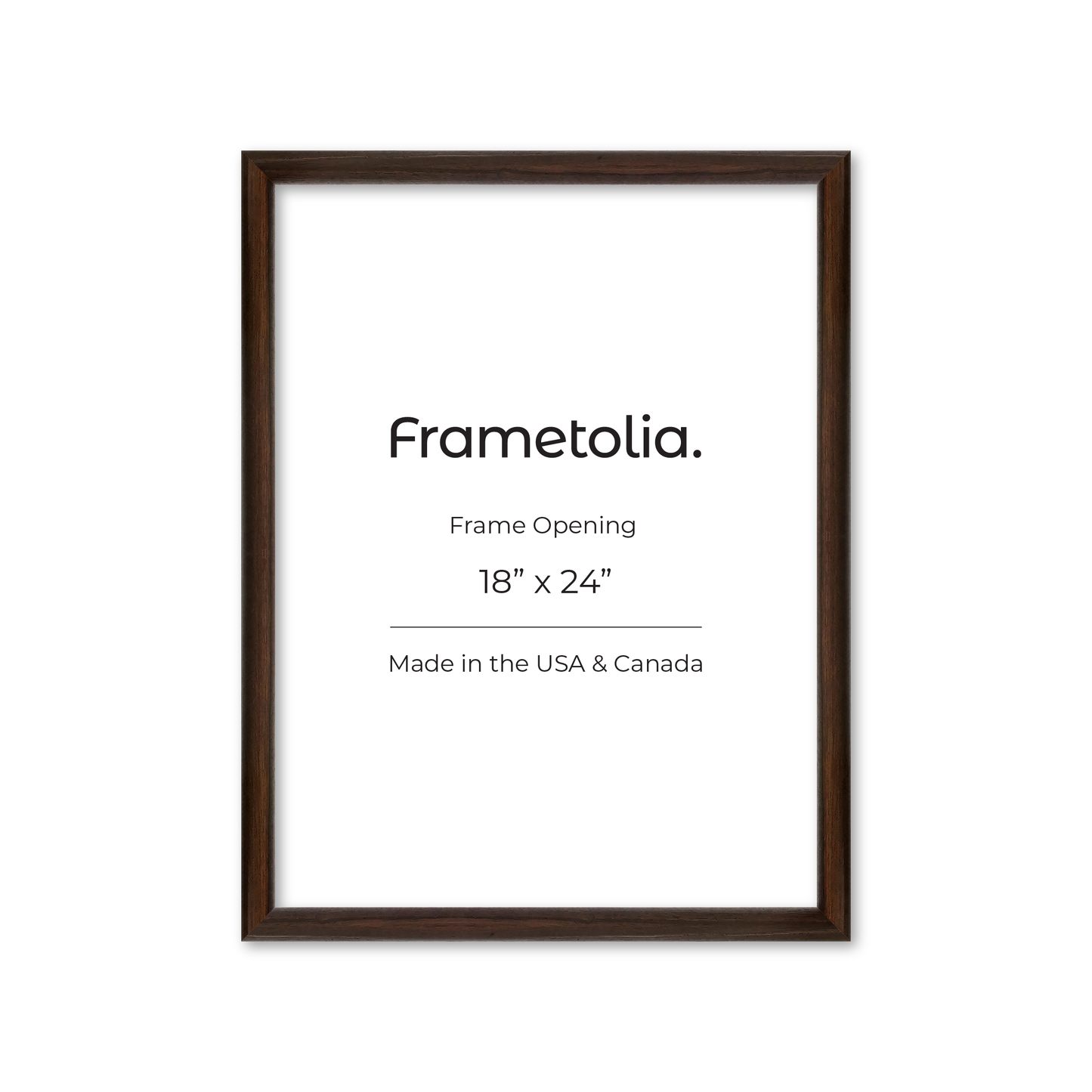 18" x 24" Dark Oak Hudson Wall Frame