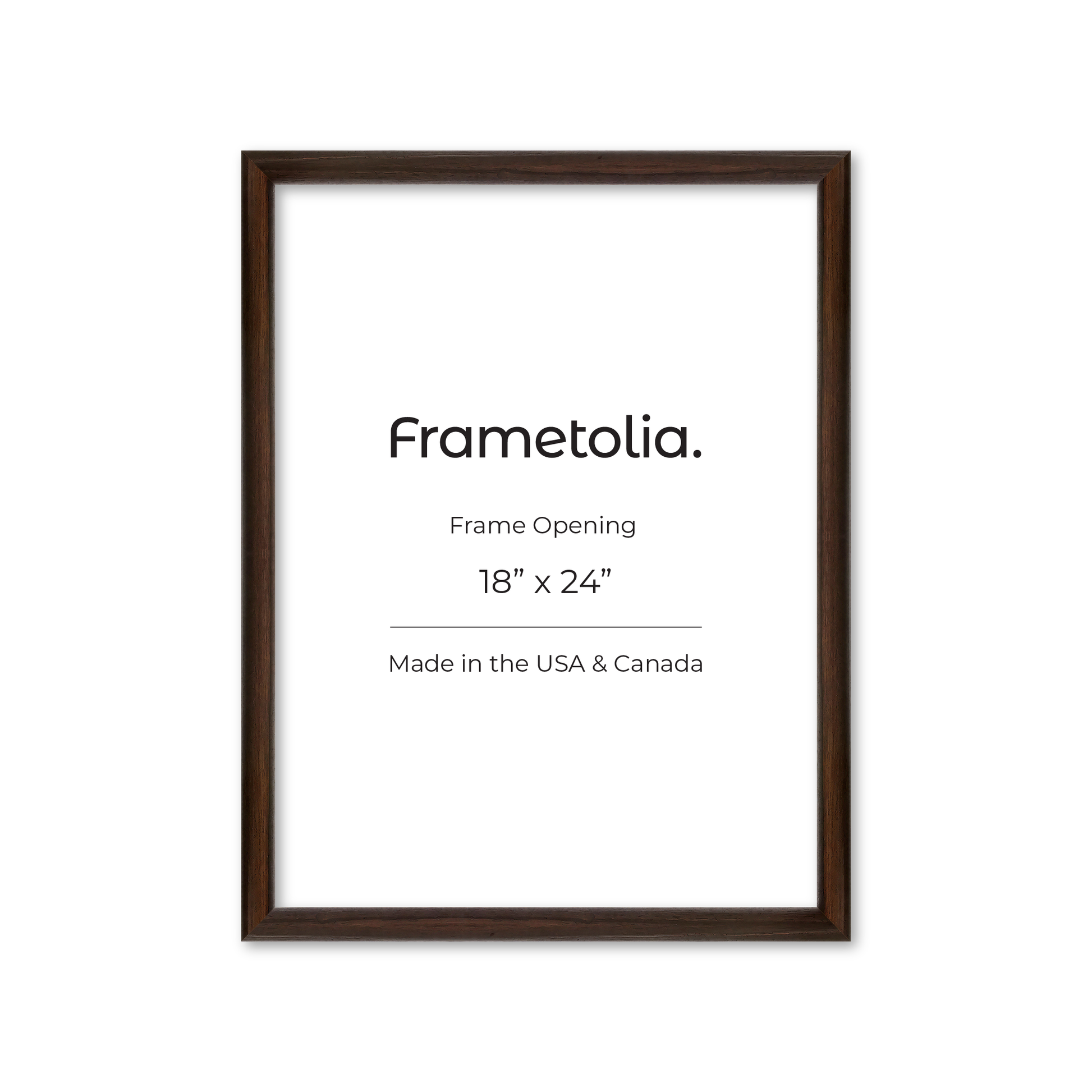 18" x 24" Dark Oak Hudson Wall Frame