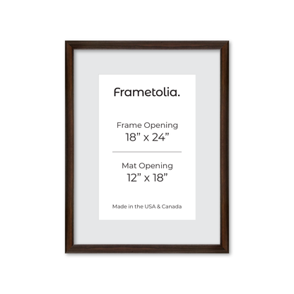 18" x 24" Dark Oak Hudson Wall Frame