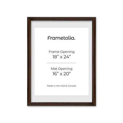 18" x 24" Dark Oak Hudson Wall Frame