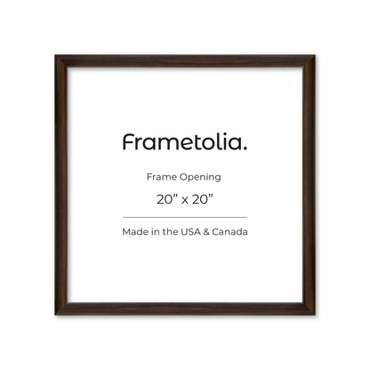 20" x 20" Dark Oak Hudson Wall Frame