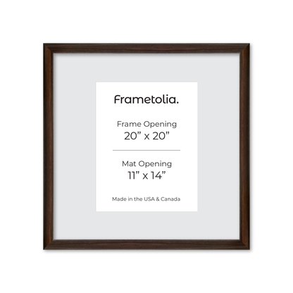 20" x 20" Dark Oak Hudson Wall Frame