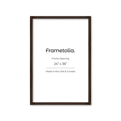 24" x 36" Dark Oak Hudson Wall Frame