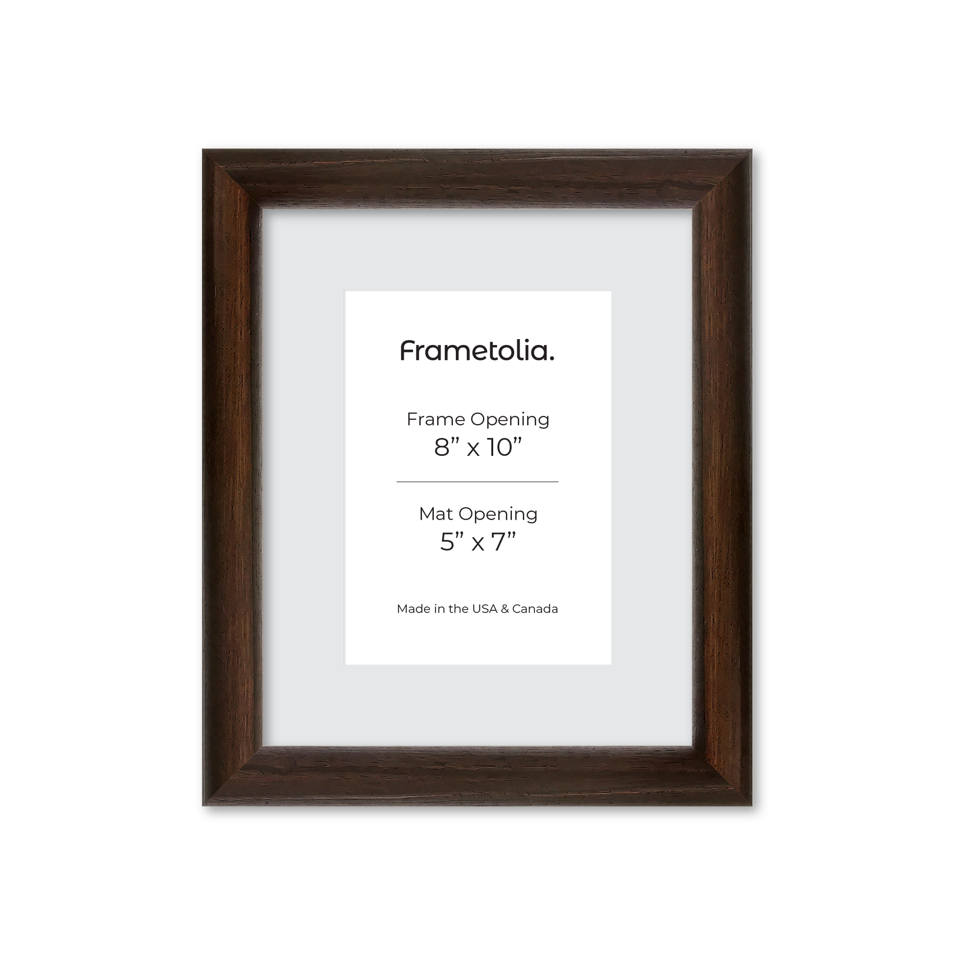 8" x 10" Dark Oak Hudson Wall Frame