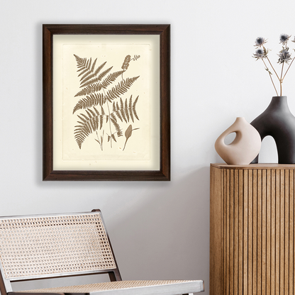 Dark Oak Hudson Wall Frame Hanging on the wall