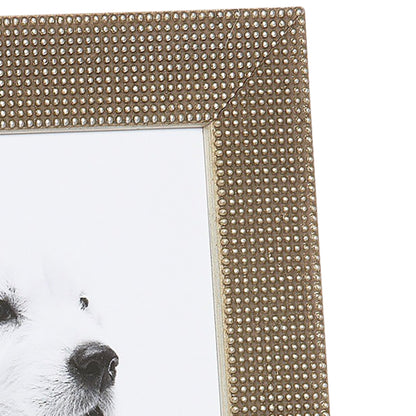 Silver Leaf Dots Medium Width Table Top Frame