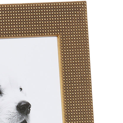 Gold Leaf Dotted Medium Table Top Frame