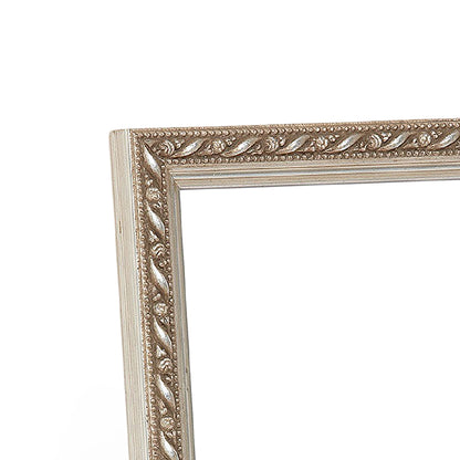 Silver Leaf Contemporary Narrow Width Table Top Frame