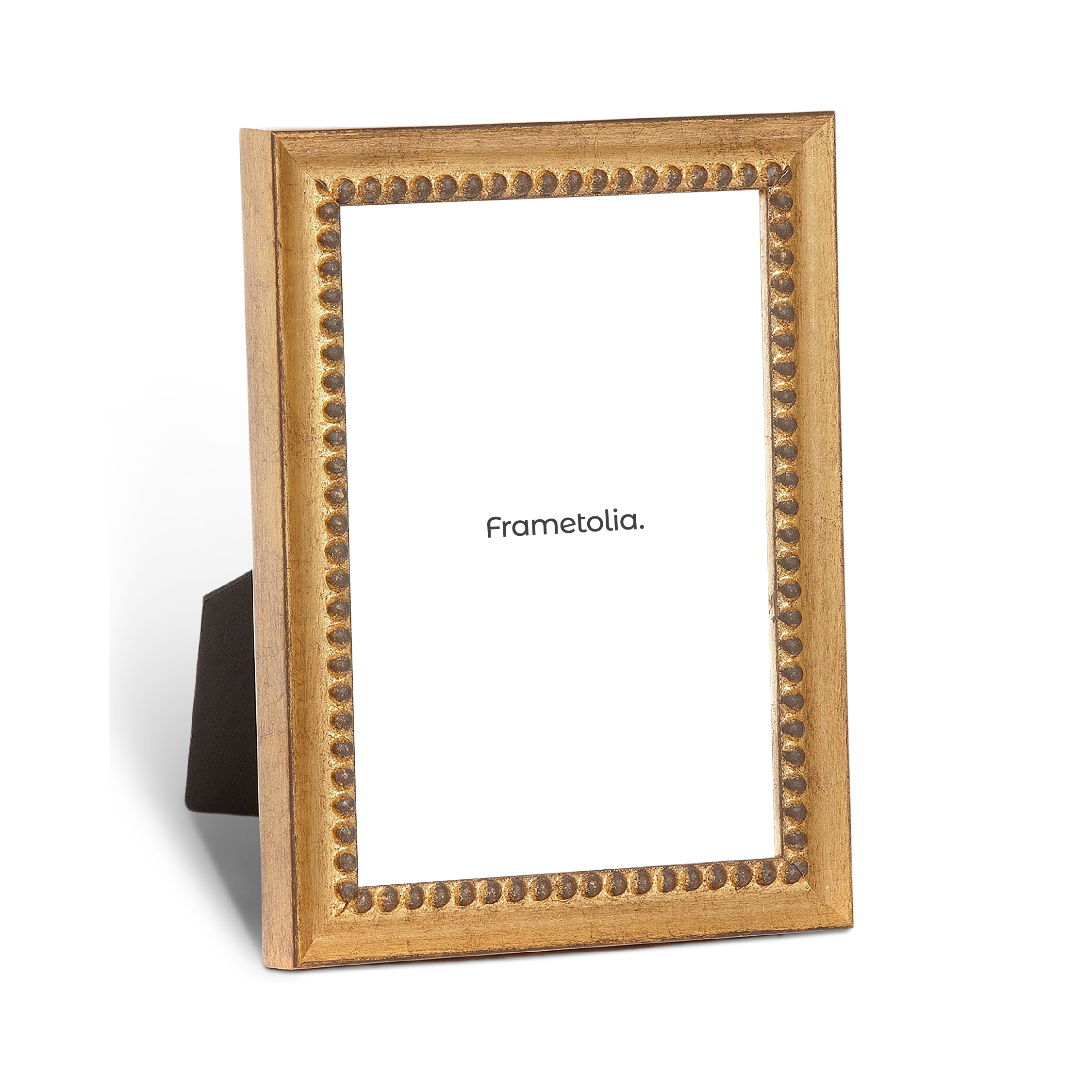 Distressed urban gold leaf narrow width table top frame