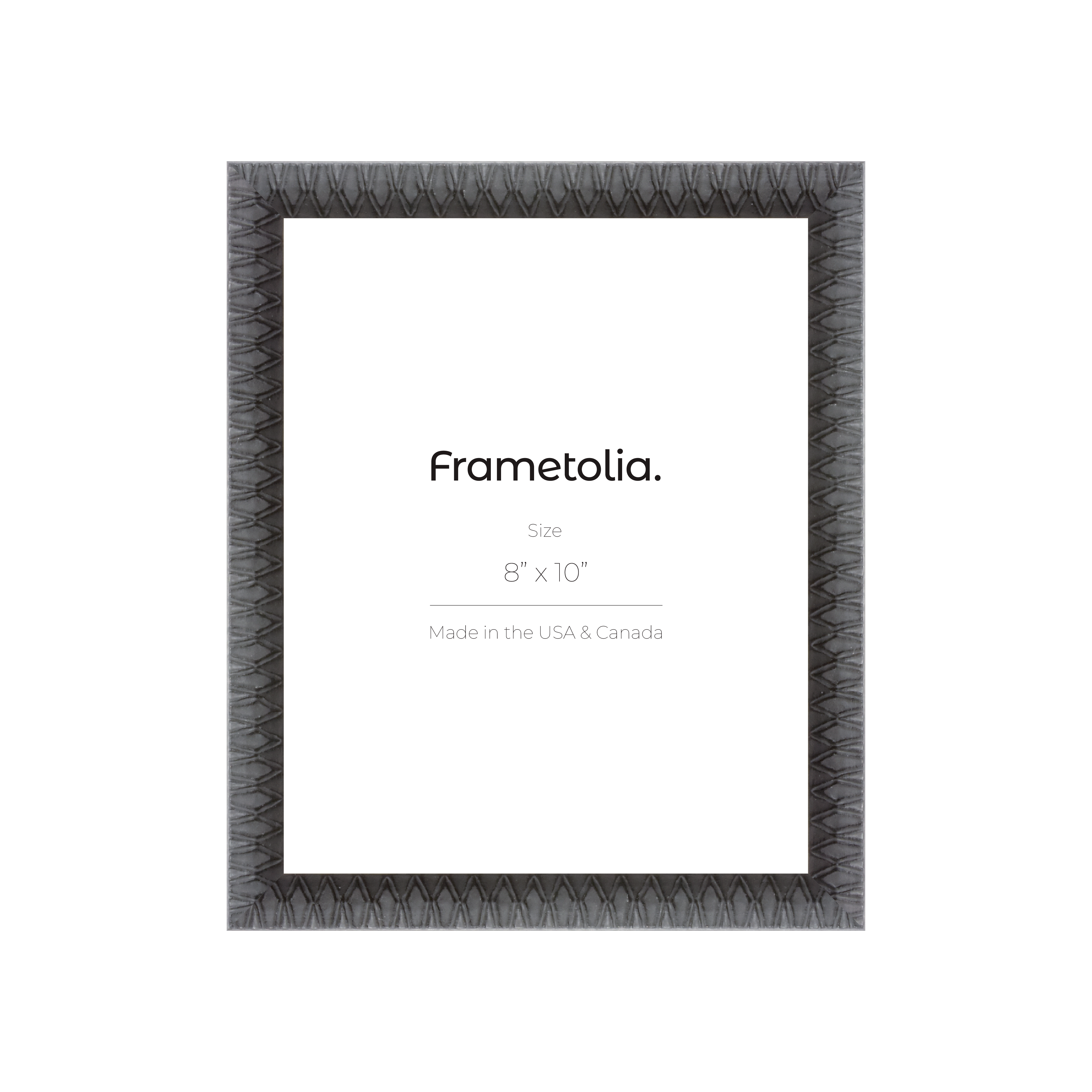 8 x 10 black art deco frame