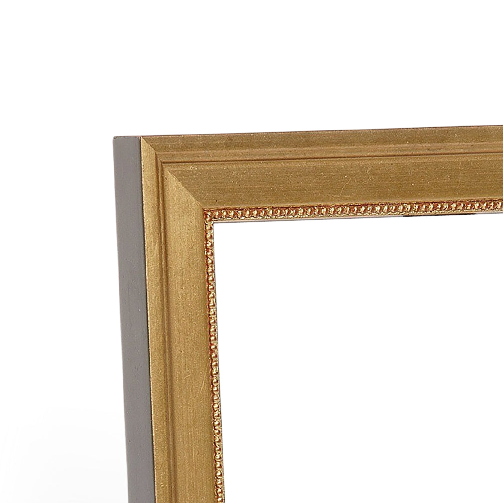 Gilded Gold Distressed Narrow Width Table Top Frame