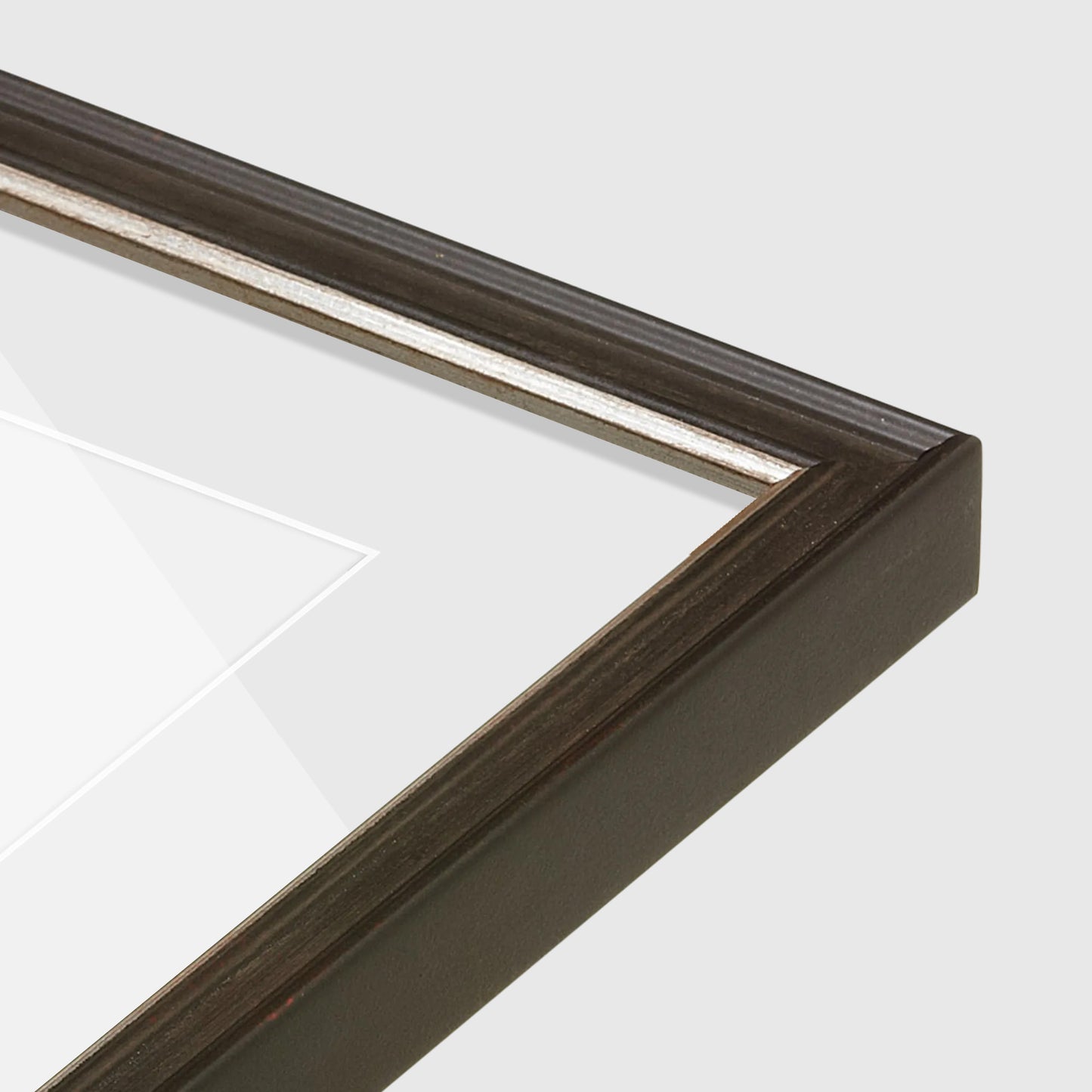 corner of the Black and Silver FAMILY Wall Frame